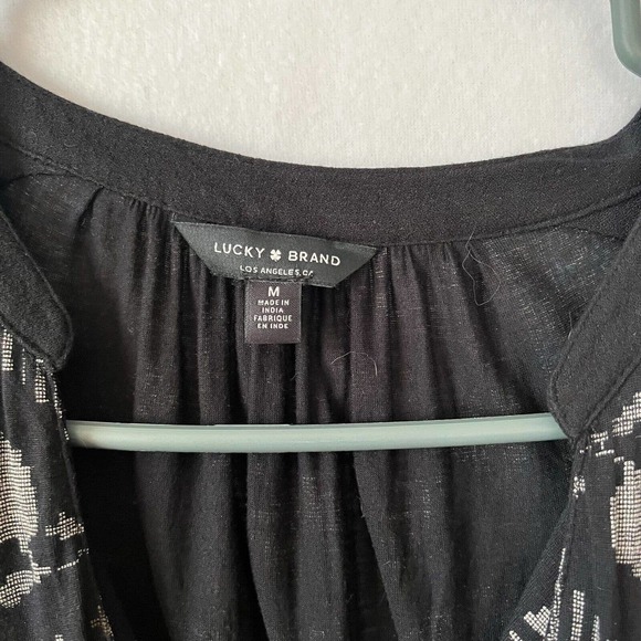 Lucky Brand Women's Long Sleeve Boho Tunic Size Medium - Picture 2 of 6